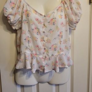 DEREK ♡ HEART Womens Top Sz.L